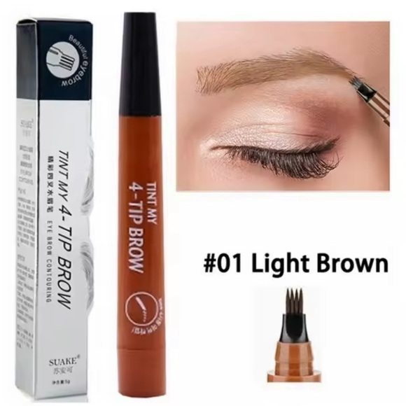 NWT Eyebrow micro blading ink brush light brown warm tone brand new waterproof - Picture 1 of 8